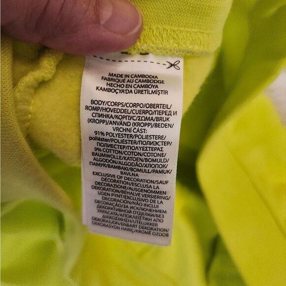 Polo Ralph Lauren Neon Yellow Fleece-lined Mens Shorts Sz 1XB - Picture 7 of 8